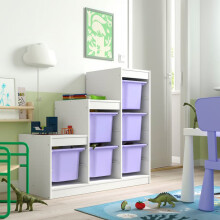 IKEA TROFAST Storage Unit with 6 Boxes 99x44x94cm