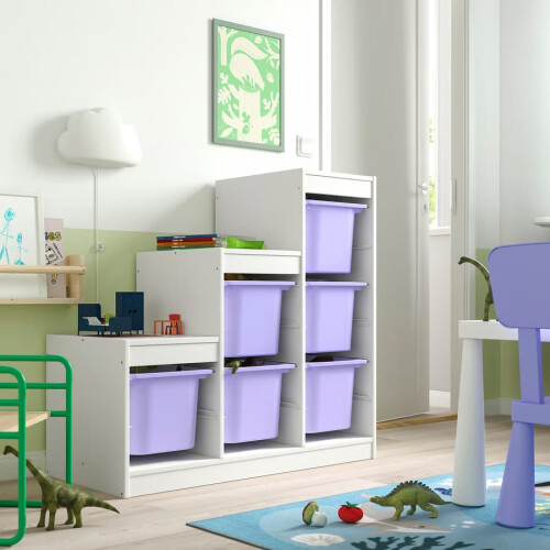 IKEA TROFAST Storage Unit with 6 Boxes 99x44x94cm