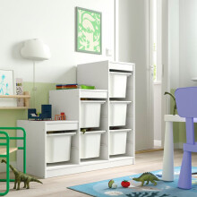 IKEA TROFAST Storage Unit with 6 Boxes 99x44x94cm