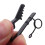 15 Pcs Ring  7.5 mm Microphone Clip Holder Tie Clip Collar Clip Practical (Black) 8