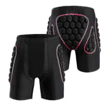 (S, Pink) Hip Butt Protection Padded Outdoor Sports Skiing Skating Snowboarding Shorts Hip Protection Shorts Pad For Ski Snowboard Men's/women