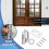 Home Security Spring Slide Bolt Window Door Automatic  Lock Self Closing 5
