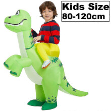 (Gray) New T-Rex Dinosaur Cosplay Inflatable Costumes Suits Mascot Funny Party Anime Christmas Halloween Costume Dress for Adult Kids