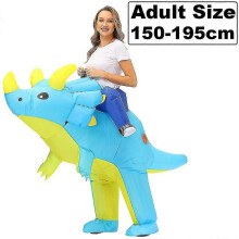 (Lavender) New T-Rex Dinosaur Cosplay Inflatable Costumes Suits Mascot Funny Party Anime Christmas Halloween Costume Dress for Adult Kids