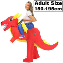 (Light Green) New T-Rex Dinosaur Cosplay Inflatable Costumes Suits Mascot Funny Party Anime Christmas Halloween Costume Dress for Adult Kids
