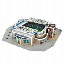 (45) Habarri 3D Puzzle Stamford Bridge Stadium Model 45 Pieces No Glue Assembly Realistic Design Compact Size for Football Fans