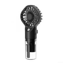 Portable Handheld Fan with Misting Cooling, Rechargeable 68H Runtime for Travel and Outdoor Black