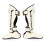 Fairtex SP7 Twister Detachable Shin Guards  (S) White 3