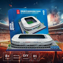 Stadium Model Building Kit 81-Piece 3D Foam Puzzle Realistic Details Develop Logic Easy Assembly Ideal Gift for Soccer Fans