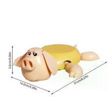 (Yellow) Funny Coasters Creative Decorative Cup Mat Hog Shape Coaster For Home Decor Kitchen Living Room Unique Favors