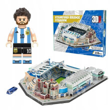 Stamford Bridge Football Stadium 3D Puzzle, Realistic Model, No Glue Easy Assembly, Chelsea Fans Gift, DIY Craft Kit, Compact Desktop Decor