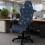 Blue Galaxy Gaming Chair Cover with Armrest Covers 3