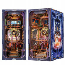 (99) DIY 3D Book Nook Puzzle Divine Eye with LED Light Habarri Wooden Miniature Building Kit Collection Decor Gift 18x11x23cm
