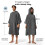 Winthome Changing Bath Robe, Surf Poncho Towel with hooded (M, Dark Blue) 6