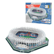 3D Puzzle Stadium Parc des Princes 123 Pieces 31.7x26.6x6.2cm Building Toy for Kids Ages 7+
