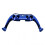 (Blue) PS5 Controller Faceplate DIY Replacement Shell, Joystick Covers Set, Compatible with PS5 Controller, Anti-Slip Decorative Accessories (Black) 3