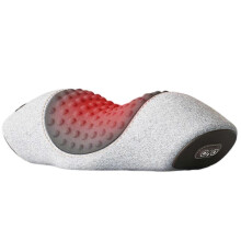 (Space Gray) Heat Compress Neck Traction Massager, Hump-Fisiorest 3-in-1 Cervical Spine Massager Pillow with Vibration, Great Present Idea