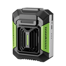 Der wiederaufladbare Hüftventilator F66 verfügt über drei Windstufen und eine LED-Taschenlampe und bietet freihändige Kühlung, ideal fü