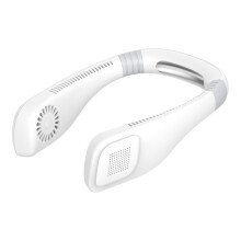 Freihändiger Mini-USB-Nackenventilator – Wiederaufladbarer, tragbarer Nackenventilator im Kopfhörer-Design, 3 Luftstromstufen, 360-D