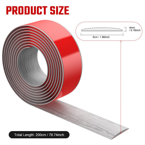 Flintronic 2M Laminate Flooring Threshold Transition Strip 5CM PVC Floor Divider 1
