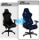 Blue Galaxy Gaming Chair Cover with Armrest Covers 5