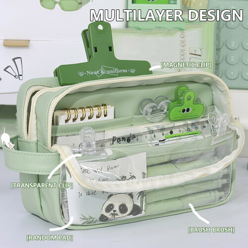 Håndholdt bogtaske Nylon Mesh Transparent 1-pak