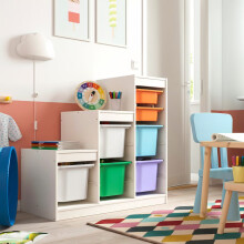 IKEA TROFAST Storage Unit with 7 Boxes 99x44x94cm