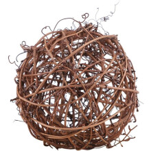 Anntool Wicker Rattan Balls Natural Brown 5 Inch 3 Pcs