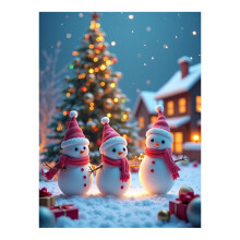 Christmas blanket snowman Santa winter soft warm 70x100cm