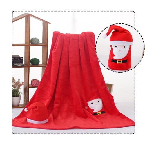 Christmas blanket flannel double-sided 100x80 cm