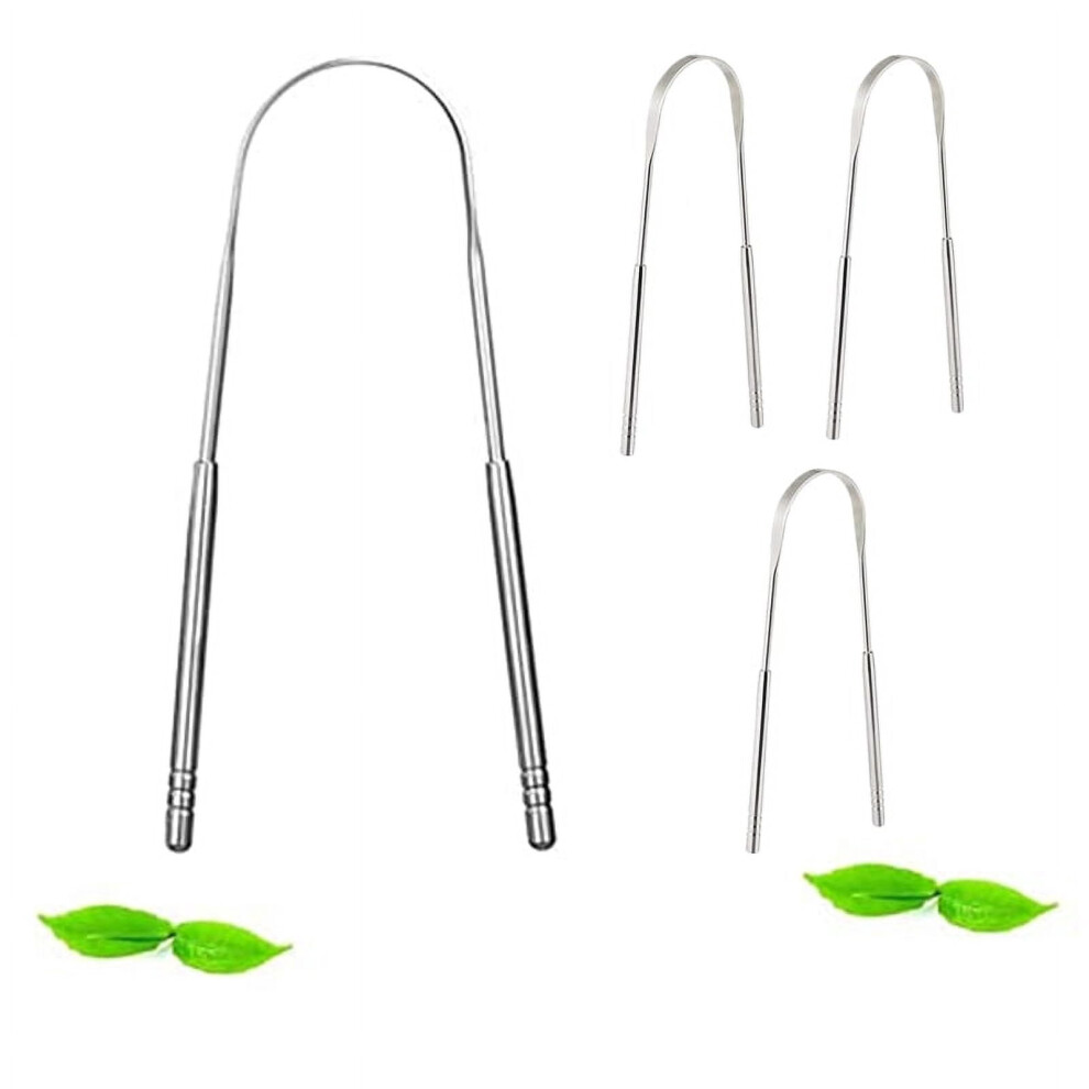 Tutuviw Tongue Cleaner Stainless Steel 4 Pack