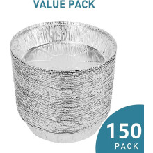 Air Fryer Liners Aluminum Foil 6 Inch 150 Pcs