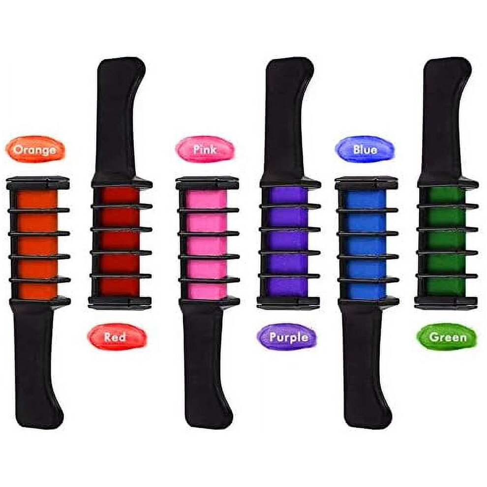 Hair Chalk Comb Temporary Hair Dye 6 Colors