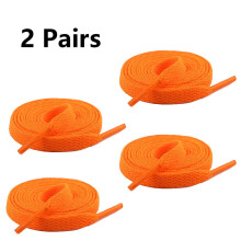 QUTETN flat shoelaces for athletic sneakers 2 pair
