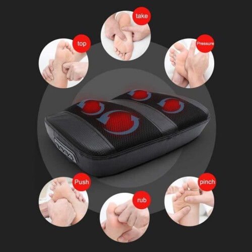 Electric Foot Massager with Heat and Shiatsu Compression, Relaxing Massage Machine with Memory Function 2