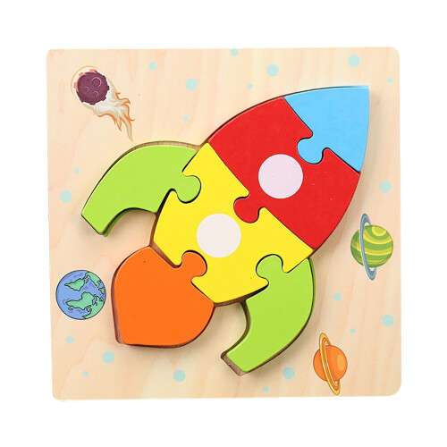 Qnjujn3D colored educational puzzle toy set