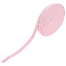 Pink polyester stretch elastic bands flat 5-pack