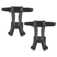 Bike Pedals with Toe Clips 1 Pair