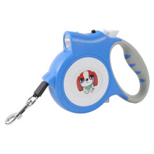 ZTGD Haustierleine mit rutschfestem Griff und LED-Taschenlampe (5 m)