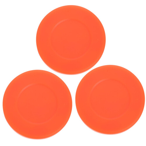 Ice Hockey Pucks Orange 3 pcs