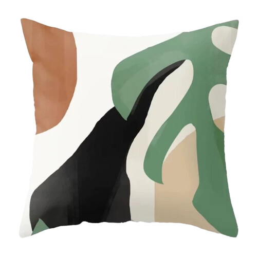 Modern linen pillowcase 18x18 inch (45x45 cm)