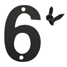 HONGDI outdoor mailbox numbers black 4 inch