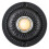 Front Door Round Iron Doorbell Button Black Wired LED 1