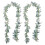 Artificial Lambs Ear Garland Flocked Green 2 Pack 1