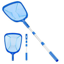 WOVTE Pool Skimmer Net with 17.5-35 Inch Telescopic Pole