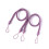 Polyester curtain holdback purple waved rope 2 pieces 1