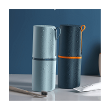 Portable toothbrush holder box for travel 1 piece white