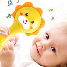 Baby Musical Rattle for 0-12 Months Teething Toy with Light