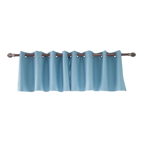Harliver kitchen window curtains blue darkening triple