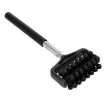 Back Massage Roller Stick for Muscle Relief Telescopic Black